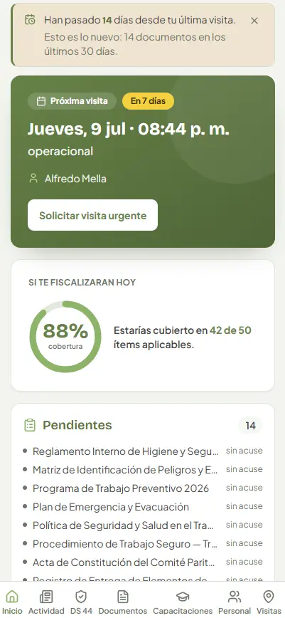 Mi PVT en el celular — vista del cliente
